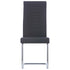 Swen Studio -  Cantilever Dining Chairs 6 pcs Black Fabric